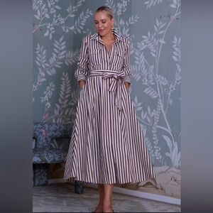 Zara Striped Shirt Dress ZW COLLECTION